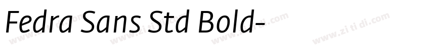 Fedra Sans Std Bold字体转换